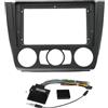 ZDYPLKMB Auto Plancia Telaio Adatto per BMW Serie 1 E81 E82 E87 E88 2008-2012 Fasce per autoradio Installazione cruscotto Pannello 2 DIN