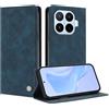 TAUYN Cover Custodia Folio in Pelle per Xiaomi 17T | Design a Flip Magnetico Premium PU Pelle Antiurto Wallet Case, con Supporto & Porta Carta Protezione Completa. Blu scuro