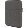 moex Custodia tablet per Lenovo Yoga Tab (11.1, 2025) Borsa con cerniera e scomparto per accessori, nylon tessuto custodia morbida imbottita, custodia protettiva minimalista Dash Case, grigio scuro