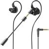 NbgrvB Auricolari Hi-Fi con cavo staccabile e microfono per PC mobile gaming (interfaccia 3.5)