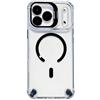 Generic Custodia magnetica per iPhone 13 Pro Max, con pellicola protettiva in silicone resistente agli urti, 17,5 cm, colore nero