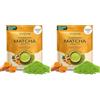 VAHDAM, Curcuma Matcha Polvere di tè verde - POTENTE SUPERFOOD BLEND (100g/50 tazze) 100% puro e polvere di Matcha giapponese non miscelatoI (Confezione da 2)