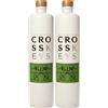 Cross Keys Gin Botanical - Gin botanico distillato artigianalmente con camomilla, fiori di tiglio e rosmarino - 41% vol. Bottiglia di argilla da 70 cl (700 ml / 0,7 litri). (Confezione da 2)