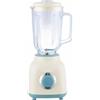 EMPOTEC Frullatore Retro Vintage 2 Velocità 500 W Caraffa di Vetro 1,5 Litri e 3 Colori Lame in Acciaio Inox (Avorio e Azzurro)