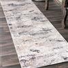 Mazovia Tappeto Passatoia Corridoio 60x300cm Crema Antracite Astratto | Tappeto Passatoia per Cucina Lavanderia Camera da Letto Beige Morbido Facile da Pulire Pelo Corto Sintetico Venduto al Metro