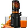 Fretta Estrattore di succo Slow Juicer con 108 mm di larghezza e tubo di alimentazione più grande, volume di riempimento per frutta e verdura intera, in materiale Tritan senza BPA, facile
