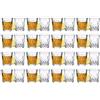 JAIEF 60ml bicchierini, vetro senza piombo, trasparente con base solida (set di 32)