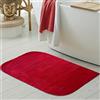 Teppich-Traum Tappeto da Design per Bagno - angoli arrotondati - rosso, 60x100 cm