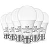 LUTW Lampadina LED A60 da 12W, equivalente a una lampadina a incandescenza da 100W, lampadina LED B22, bianco freddo 6500K, attacco a baionetta, 1200lm, non dimmerabile per illuminazione domestica