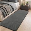 Sour Lemon Tappeti soggiorno 60 x 200 cm, grigio scendiletto per camera da | Tappeto extra large per soggiorno, moderno 3D, antiscivolo, a pelo basso, non perde pelo, soffice tappeto a pelo lungo
