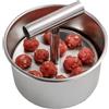 Arroopu Macchina per polpette, pressa per polpette Pressa per polpette in acciaio | Strumento per modellare le polpette antiaderenti, polpett