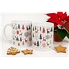 cecaro group - Set 2 Tazze Mug Natalizie in Ceramica 325 ml - Fantasie Natalizie Assortite (FANTASIA RENNA)