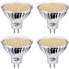 GVOREE Lampadina Mr16 LED 12V Bianco Caldo,5W equivalente a 50W,GU5.3 Faretto a led,120°Fascio luminoso,Non dimmerabile,Confezione da 4