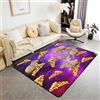 Loussiesd Capybara Tappeto 150 x 200 cm per bambini ragazzi ragazze pizza Kawaii Capybara tappeto decorativo set spazio Galaxy bella Capybara soggiorno tappeti divertenti tema animale camera da letto