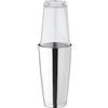 Cocktail7 Boston Shaker Completo Vetro Inox Set Kit Cocktail Bicchiere Mix Timbale Acciaio Inox 28oz 800ml Set Accessorio Barista Materiale Bar Mixologia
