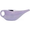 BODHI NETI POT - Brocca per il risciacquo nasale, in ceramica, con mandala o simbolo, per doccetta nasale (color argento)