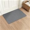 Aoxisicoo Zerbino 50 x 80 cm, super sottile, antiscivolo, resistente, per ingresso, cucina, terrazza, porta di casa, grigio chiaro