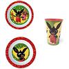 SET- Pappa Bing Bunny Coniglietto 2 Piatti + Bicchiere Bambino - BIN19/3PZ