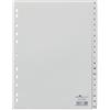 Durable Hunke & Jochheim indice A-Z in polipropilene, grigio, A4, 230 x 297 mm (confezione da 20)