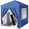 Snenblume Gazebo pop-up con pareti laterali rimovibili, telaio robusto, protezione resistente alle intemperie, ideale per eventi all'aperto, feste e mercatini (blu)