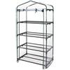 VERDELOOK Serra a 4 Ripiani in Acciaio Verniciato con Telo in PVC, 91x49x162 cm
