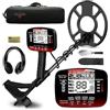 DR.ÖTEK Metal detector per adulti, rilevatore di oro impermeabile aggiornato, modalità Pinpoint e terreno, kit di metal detector professionale con avvio con un clic, alta precisione, 6 modalità rosso