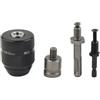 Carylozet Set di 4 mandrini autoserranti da 0,8-10 mm con Quick | Mandrino per trapano senza chiave 0,8-10 mm, adattatore a cambio rapido 3/8-24UNF, per sds Plus a convertitore senza chiave
