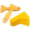 SDIUAKBV Spatola per Colla Plastica Raschietto for pellicola for auto mini 10 pezzi | Strumenti Adesivo rigido giallo for lisciare il triangolo in vinile for finestre(Assorted color)