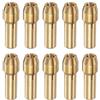 Generic 10 mandrini in ottone da 2,4 mm, mini smerigliatrice elettrica, cambio rapido, set di punte per utensili rotanti, diametro del gambo 4,3 mm
