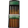 CYRENT Set di 6 scalpelli per legno, perforatrice cilindrica in acciaio | Set di 6 scalpelli per la lavorazione del legno. Fustella cilindrica in lega di acciaio. Per intaglio e marcatura del legno