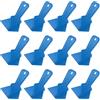 sourcing map 12 spatole angolari per interni da 10,2 cm, per cartongesso, in plastica, per carta da parati spackling, blu