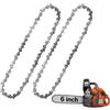 Elixvane 2Pcs Catene di Ricambio per Motosega da 6 Pollici, 1/4 LP 1,1 mm 37 Maglie | Motrici per Mini Motoseghe Elettriche, Catena di Ricambio in Acciaio Temprato per Taglio del Legno e Potatura del Giardino