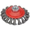 DDDe63 Spazzola For Ruota In Filo Di Acciaio Intrecciato M14 For La Rimozione Della Vernice Smerigliatrice Angolare, Sbavatura Del Forte Nodo Rotante(95mm)