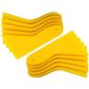 SDIUAKBV Spatola per Colla Plastica Raschietto for pellicola for auto mini 10 pezzi | Strumenti Adesivo rigido giallo for lisciare il triangolo in vinile for finestre(A 10pcs)