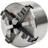 YUYUZI Mandrino autocentrante a 4 ganasce, 125 mm, di precisione per tornio e CNC | ferro e acciaio, 3000 giri/min, precisione 0,07 mm, con ganasce interne ed esterne, per fresatrice, trapani e torni, CNC