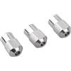 MoSundi Confezione da 3 pinze M8 x 0,75 mm, in lega di zinco argento | Insieme della pinza del dado del mandrino in lega di zinco M8x0.75, parti elettriche della smerigliatrice 3pcs