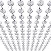 KinHom Ghirlanda di cristalli - Catena di perline per lampadario da appendere, 14 mm, prisma ottagonale trasparente con diamanti, decorazioni per feste di nozze, centrotavola Manzanita, albero di Natale