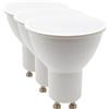 Velamp lampadina LED Spot - Attacco GU10 - Ampiezza fascio luminoso 110° - Tensione 230V - Potenza 8W Equivalenti 60W - Luminosità 806lm - Temperatura colore 4000K (luce naturale) (Confezione da 3)