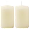 Cereria Di Giorgio - 16 Candele Cero - Ø 4 cm h. 5 cm - Avorio (Confezione da 2)
