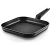 Castey GRILL TITANIUM FULL INDUCTION CON MANGO NEGRO 27X27 CM