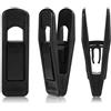 Tinfol Clip in plastica nera per grucce, confezione da 40 clip per pantaloni, clip forti per l'uso con grucce sottili per vestiti, clip per le dita per grucce in velluto