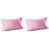 Caleffi 1003445 Cotone Joy Coppia Federe per Standard Letto, Rosa (Confezione da 2)