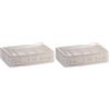 Gedy Vivienne Portasapone, Ceramica, Bianco, Taglia unica (Confezione da 2)