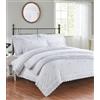 Rapport home Set copripiumino bianco king size con ricamo argento - elegante pizzo broder ricamo floreale lusso sangallo anglicano set di biancheria da letto Gabrielle