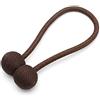 REMAX Accrie Magnet Buckle Free Drilling Hook Wall Hook Living Room Bedroom Curtain Rope Strap Deep coffee (30 cm)