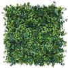 WELL HOME MOBILIARIO & DECORACIÓN Well Home Giardino Verticale Artificiale, Pannello di Seto 100x100cm, Per Decorazione Interni ed Esterni - A Foglie Verdi Miste Realistiche