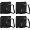 Woobroo 4 supporti per spugna per lavello da cucina, in acciaio inossidabile 304, adesivo senza foratura, supporto spugna, scolapiatti, organizer multifunzione, colla forte per superfici lisce