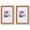 walther design Cornice faggio 20 x 30 cm con Bordo Esterno Argento, Cornice Design Bohémien EN030P (Confezione da 2)