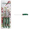 Sanelli Set 3 Coltelli Frutta E Verdura: Spelucchino Multiuso Cm.10-Pomodoro Cm.12-Verdura Cm.6 & Premana Professional Coltello Da Filettare Pesce, Acciaio Inossidabile, Verde/Rosso, 22 Cm