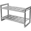Compactor Sottolavello Portaoggetti Estendibile e Regolabile Compactor 48/85 x 30 x H 40 cm, plastica e metallo, grigio, RAN7011